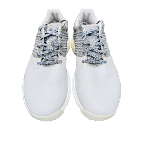 Adidas Adipower‎ 4orged Spiked Golf Shoe Men's US 9 White Gray Round Toe F34192 - Picture 5 of 9